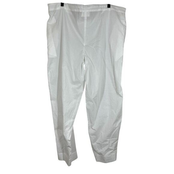 Honeydove Vintage Straight Leg White Cotton Drawstring Pants Lightweight OS - Picture 5 of 8